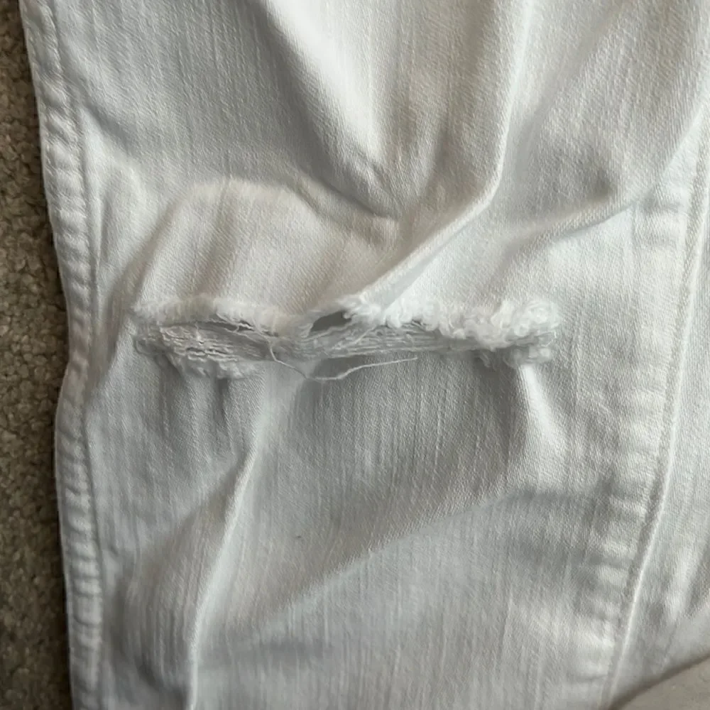 Jcrew Straight White Denim 24